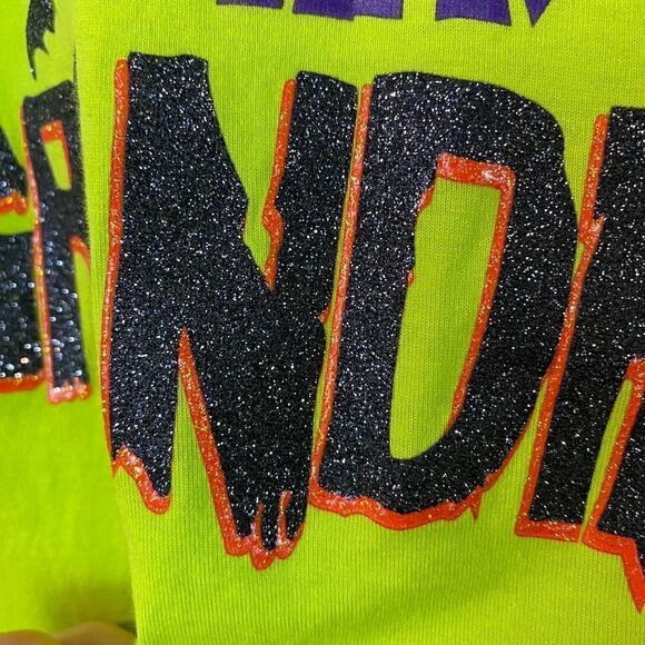 Halloween " You Can't Scare Me" Grandma Glitter Cotton Top Size XL - Picture 5 of 8